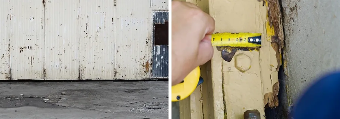 Lift Master Rusty Garage Doors in Nepean, Ontario